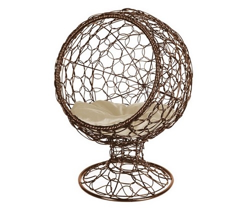 Домик для животных Бетти 1 (коричневый c бежевой подушкой)