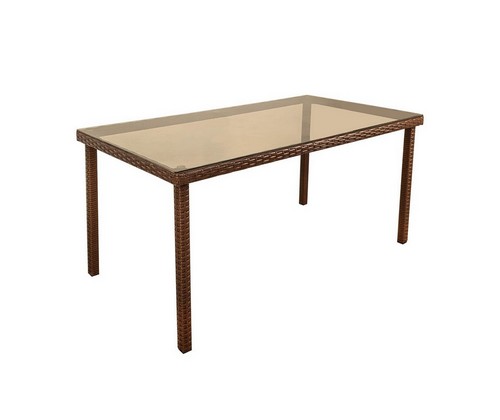 Стол Казань квадратные ножки 1,4 м (коричневый)