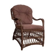 Кресло Прованс с подушкой (коричневый)