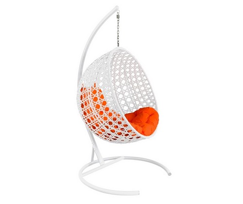 Кокон Круглый ротанг Люкс (белый)