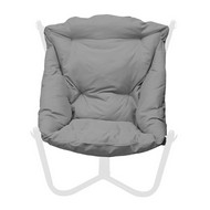 Кресло Чил (белое основание, серая подушка)