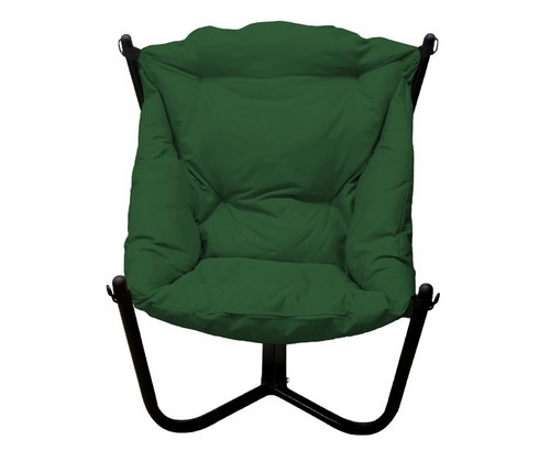 Кресло Чил (черное основание, зеленая подушка)