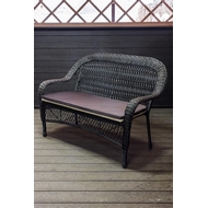 Двухместный диван из искусственного ротанга Мэдисон Нью с подушками на сидение