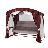 Качели Бригантина люкс бордовые