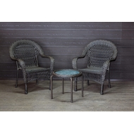 Садовый комплект из искусственного ротанга Мэдисон Нью  Balcony set с круглым столиком без подушек