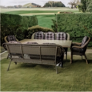 Комплект мебели из искусственного ротанга Family set Кросс Мэдисон 2 дивана и 2 кресла с подушками на сидение и спинку