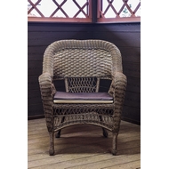 Кресло из искусственного ротанга Мэдисон с подушками на сидение