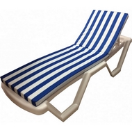 Матрац для лежака Престиж (бело-синяя полоска)