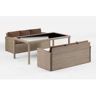 Обеденная группа из иск.ротанга Сантьяго Компани Сет (Santiago Company Set) wood