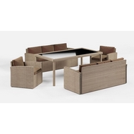 Обеденная группа из иск.ротанга Сантьяго Макси (Santiago Maxi) wood