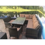 Обеденная группа из иск.ротанга Кингстон и диван и кресло Анкор