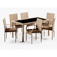 Комплект плетеной мебели из иск. ротанга Милан (wood)