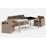 Комплект плетеной мебели из иск. ротанга Сантьяго (wood)
