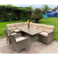 Обеденная группа из ротанга Албания и 2 кресла Анкор