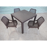 Обеденная группа под иск.ротанг (стол Yalta и 4 кресла Air)