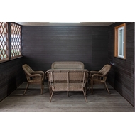 Обеденный комплект из искусственного ротанга Мэдисон Family set без подушек