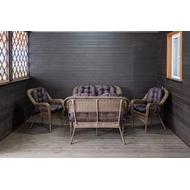 Обеденный комплект из искусственного ротанга Мэдисон Family set с подушками на сидение и спинку