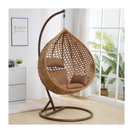 Плетеное подвесное кресло МД-1000 big light brown