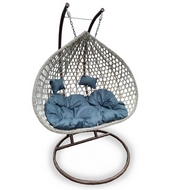 Плетеное подвесное кресло МД-1028 duble grey
