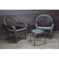Садовый комплект из искусственного ротанга Мэдисон Нью Balcony set с круглым столиком с подушками на сиденье