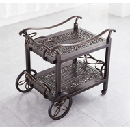 Сервировочный стол с баром из алюминия Эксклюзив (Exclusive) brown