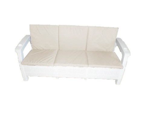    . Yalta Sofa 3 Seat Premium White    
