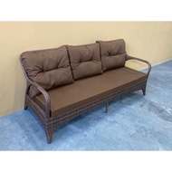 Трехместный диван из искусственного ротанга Веранда