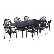 Садовый обеденный комплект из литого алюминия стол Секвойя (Sequoia) и 8 кресел Феникс