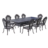 Садовый обеденный комплект из литого алюминия стол Секвойя (Sequoia) и 8 кресел Финляндия-4