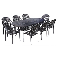 Обеденный комплект мебели из литого алюминия стол Бродвей и 6 кресел Гуерлайн