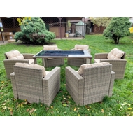 Обеденная группа на 6 персон Сантьяго (7 предметов) Greige