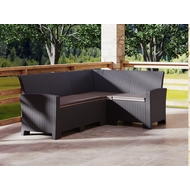 Угловой диван под ротанг Калифорния (California) 188х136 см 4 места с подушками