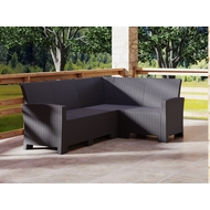 Угловой диван под ротанг Калифорния (California) 188х136 см 4 места без подушек