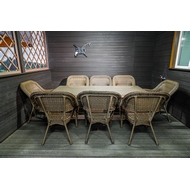 Обеденная группа из искусственного ротанга Кросс Мэдисон на 8 персон без подушек