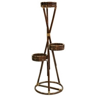 Плетеная цветочница 15-26 (тёмно-коричневая)