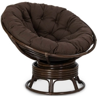Плетеное кресло Papasan (Папасан) 23-01B (C26) тёмно-коричневое