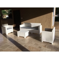 Набор мебели Set 3 Nebraska (пластик с имитацией плетения)