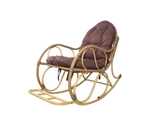 Кресло-качалка Элит разборное с подушкой в ассортименте