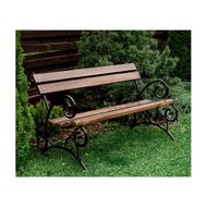 Скамейка со спинкой Арбат 1,5 м (с покраской)