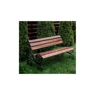 Скамейка со спинкой Завиток 2 м (с покраской)