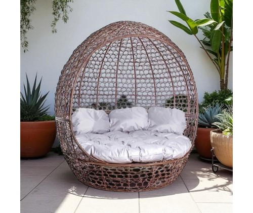 Диван Комфорт Купол (коричневый, серый)