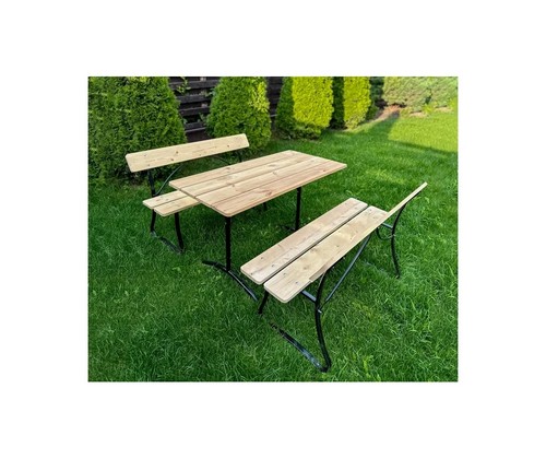 Комплект садовой мебели 2 скамьи Для двоих и стол Компакт