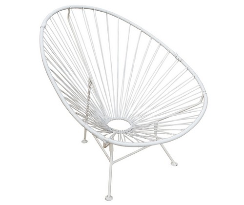 Садовое кресло Ракушка (белое)