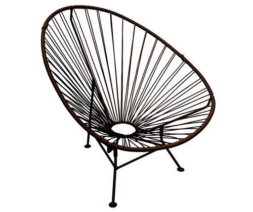 Садовое кресло Ракушка (коричневое)