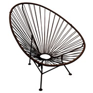 Садовое кресло Ракушка (коричневое)