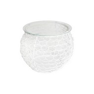 Стол журнальный Бочонок (белый)