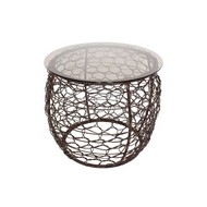 Стол журнальный Бочонок (коричневый)