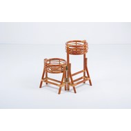 Подставка для цветов 15-25 (натуральный ротанг, коньячный цвет)