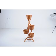 Подставка для цветов 15-29A (натуральный ротанг, коньячный цвет)