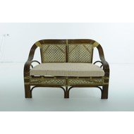 Софа 01-15C (натуральный ротанг, под цвет оливы)